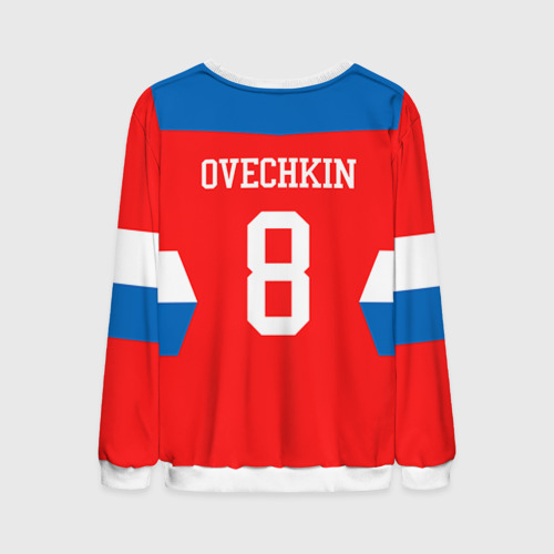 Мужской свитшот 3D Форма № 8 Ovechkin, цвет белый - фото 2