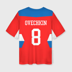 Женская футболка oversize 3D Форма № 8 Ovechkin