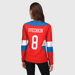 Женский лонгслив 3D Форма № 8 Ovechkin - фото 2