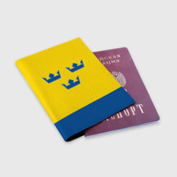 Обложка для паспорта матовая кожа Сборная Швеции по Хоккею - фото 2