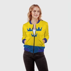 Женский бомбер 3D Сборная Швеции по Хоккею - фото 2
