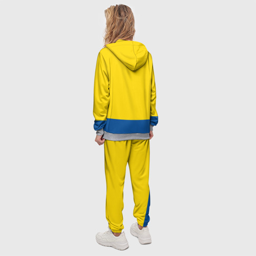 Женский костюм с толстовкой 3D Сборная Швеции по Хоккею, цвет меланж - фото 4