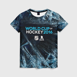 Женская футболка 3D Кубок мира по хоккею 2016