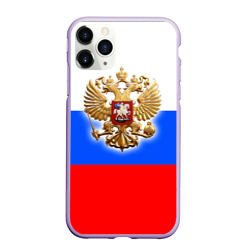 Чехол для iPhone 11 Pro матовый Триколор с Гербом