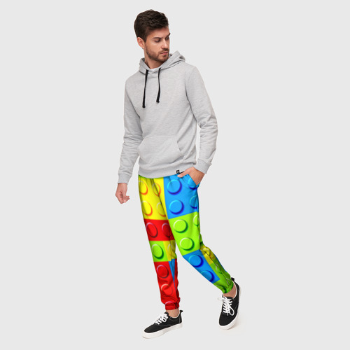 Мужские брюки 3D Конструктор, цвет 3D печать - фото 3