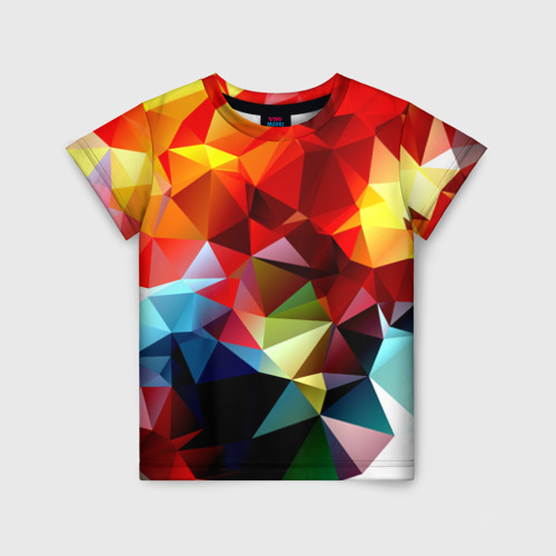 Детская футболка 3D Polygon, цвет 3D печать