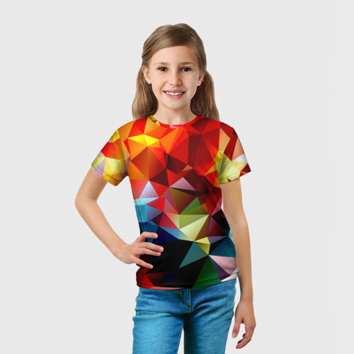 Детская футболка 3D Polygon, цвет 3D печать - фото 5