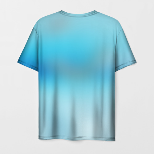 Мужская футболка 3D с принтом Swimmer, вид сзади #1