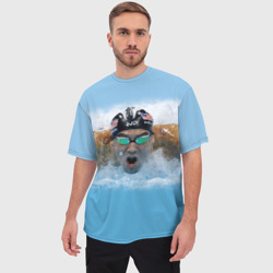 Мужская футболка oversize 3D Swimmer - фото 2