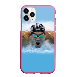 Чехол для iPhone 11 Pro Max матовый Swimmer