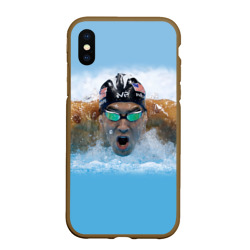 Чехол для iPhone XS Max матовый Swimmer