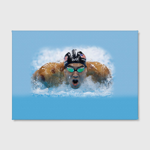 Холст прямоугольный Swimmer, цвет 3D печать - фото 2