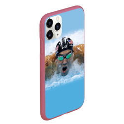 Чехол для iPhone 11 Pro Max матовый Swimmer - фото 2