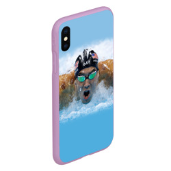 Чехол для iPhone XS Max матовый Swimmer - фото 2