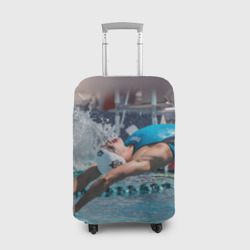 Чехол для чемодана 3D Пловец