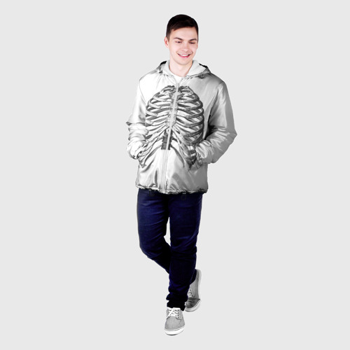 Мужская куртка 3D Ребра, цвет 3D печать - фото 3