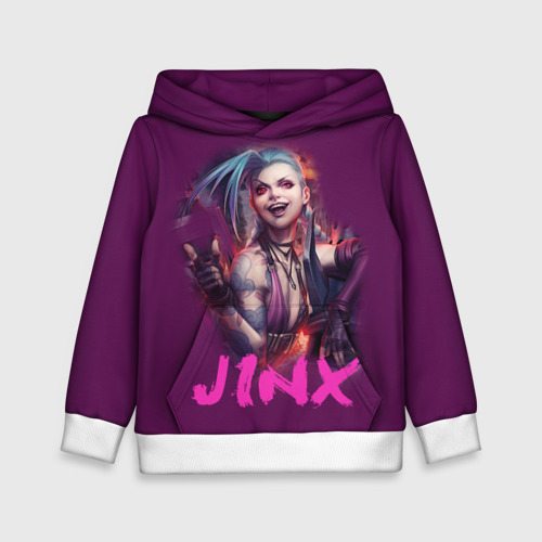 Детская толстовка 3D Jinx, цвет белый