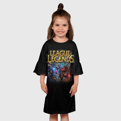 Детское платье 3D LOL Heroes 1 Фото 01 Детское платье 3D LOL Heroes 1 Фото 01