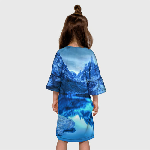 Детское платье 3D Горы, цвет 3D печать - фото 5