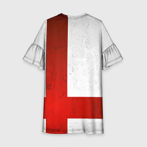Детское платье 3D с принтом Manchester United FC, вид сзади #1