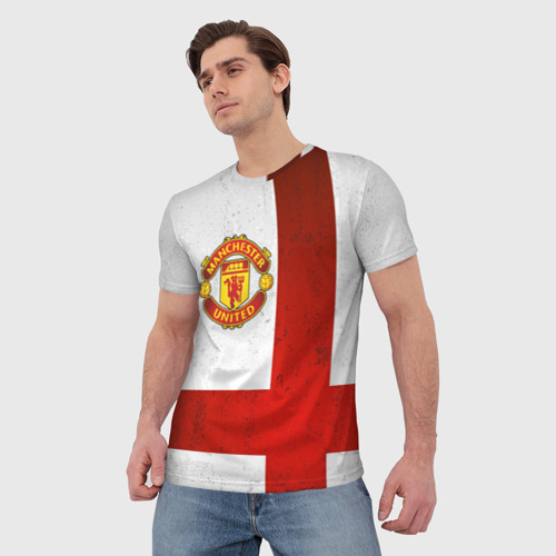 Мужская футболка 3D Manchester United FC, цвет 3D печать - фото 3