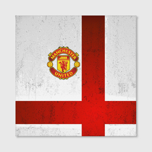 Холст квадратный Manchester United FC, цвет 3D печать - фото 2