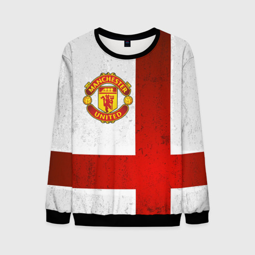 Мужской свитшот 3D Manchester United FC, цвет черный