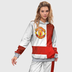 Женский костюм с толстовкой 3D Manchester United FC - фото 2