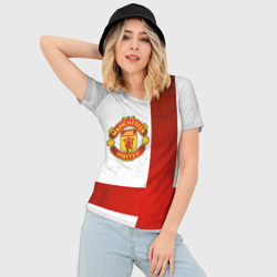 Женская футболка 3D Slim Manchester United FC - фото 2