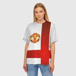 Женская футболка oversize 3D Manchester United FC - фото 2