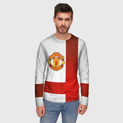 Мужской лонгслив 3D Manchester United FC - фото 3