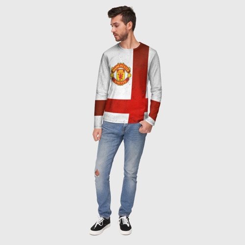 Мужской лонгслив 3D Manchester United FC - фото 5