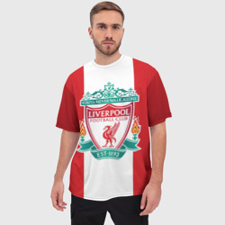 Мужская футболка oversize 3D Liverpool FC - фото 2