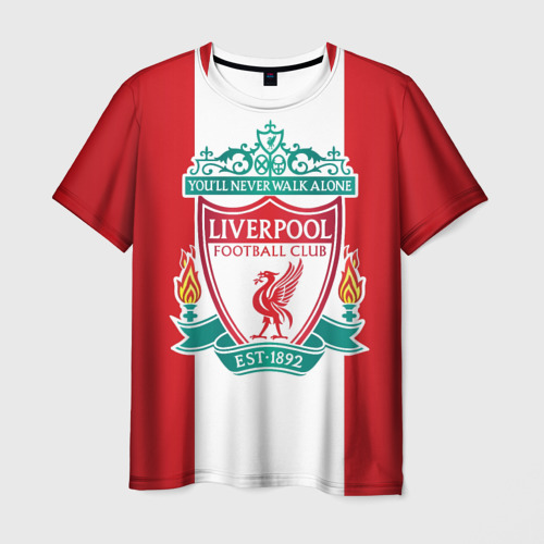 Мужская футболка 3D Liverpool FC Фото 01 Мужская футболка 3D Liverpool FC Фото 01