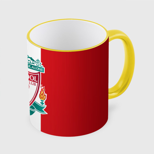 Кружка с полной запечаткой Liverpool FC, цвет Кант желтый - фото 3