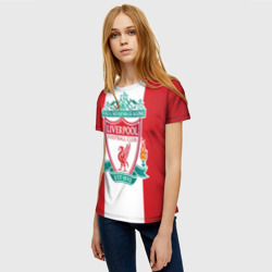 Женская футболка 3D Liverpool FC - фото 2