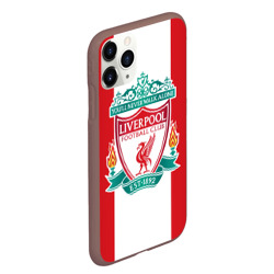 Чехол для iPhone 11 Pro Max матовый Liverpool FC - фото 2