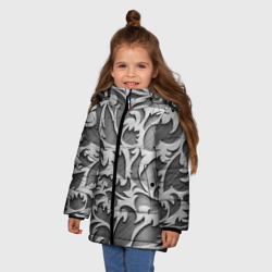 Зимняя куртка для девочек 3D Узоры - фото 2