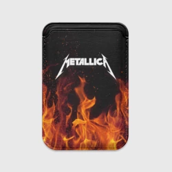 Картхолдер Magsafe магнитный Metallica fire