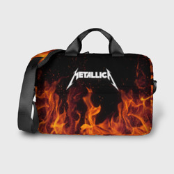 Сумка для ноутбука 3D Metallica fire