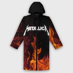 Мужской дождевик 3D Metallica fire