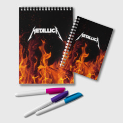 Блокнот Metallica fire