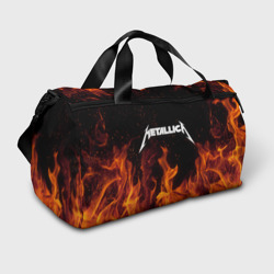 Сумка спортивная 3D Metallica fire