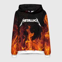 Мужская толстовка 3D Metallica fire