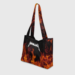 Пляжная сумка 3D Metallica fire - фото 2