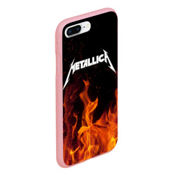 Чехол для iPhone 7Plus/8 Plus матовый Metallica fire - фото 2