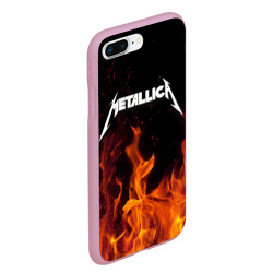 Чехол для iPhone 7Plus/8 Plus матовый Metallica fire - фото 2