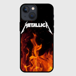 Чехол на Айфон 13 Мини Metallica fire