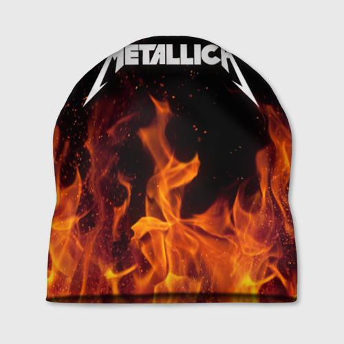 Шапка 3D Metallica fire