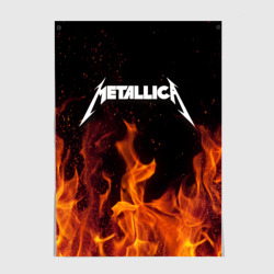 Постер Metallica fire